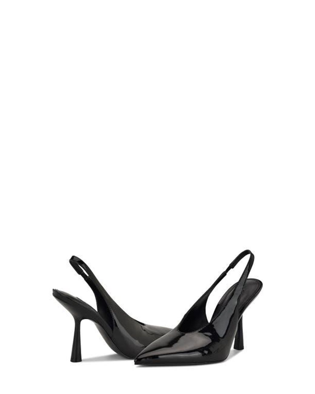 Nine West Black Kates Slingback Pointed Toe Pump