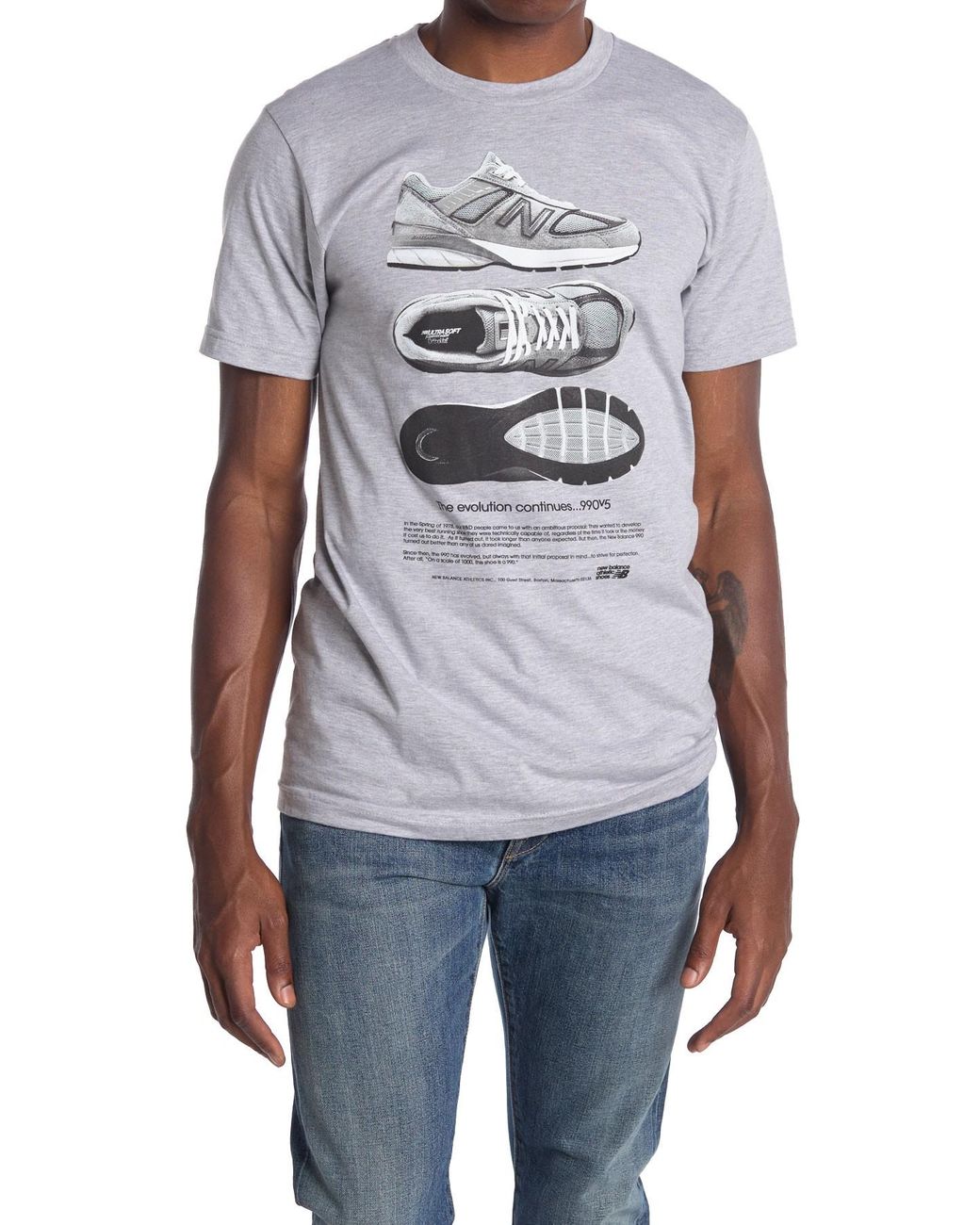 péndulo tumor A menudo hablado New Balance 990 V5 Shoe Graphic T-shirt for Men | Lyst