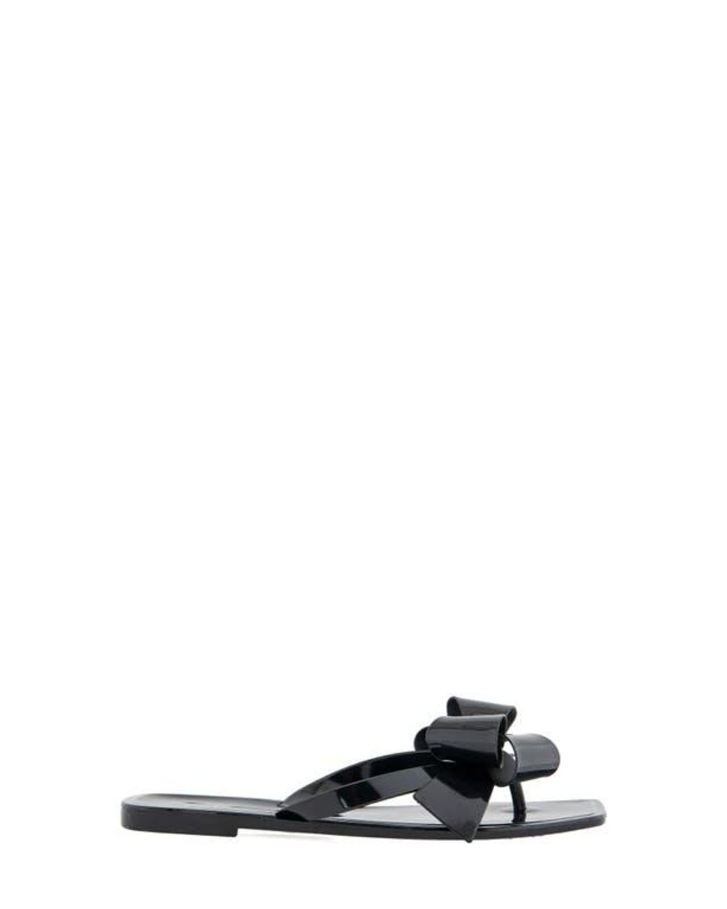 BCBGeneration White Lima Bow Jelly Sandal