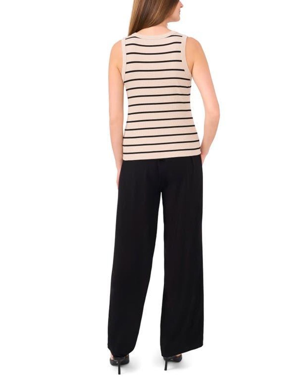 Halogen® Black Stripe Rib Tank