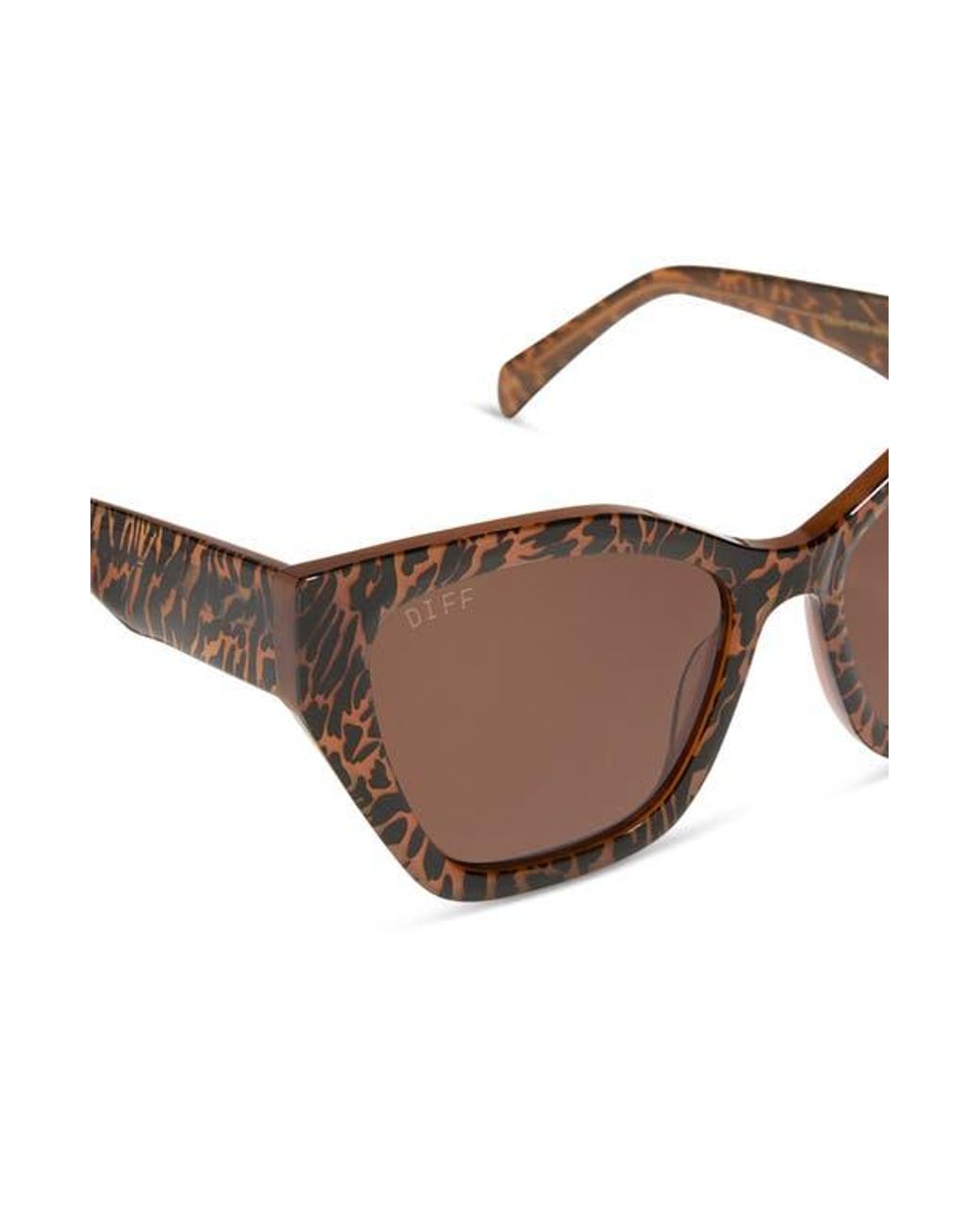 DIFF Brown Evie 54Mm Cat Eye Sunglasses
