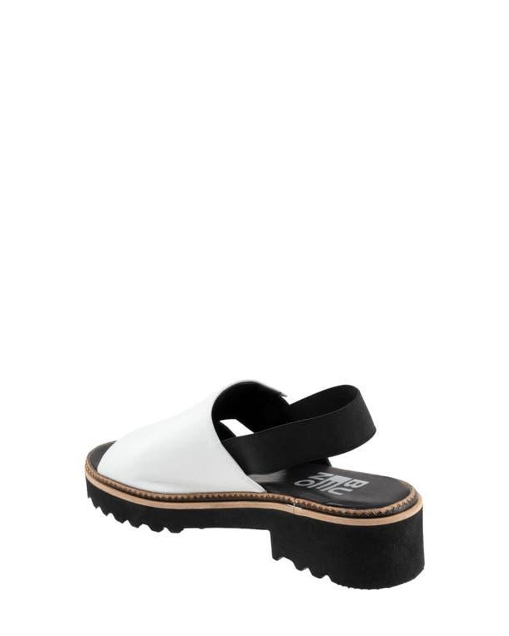 BUENO Black Amy Slingback Platform Sandal