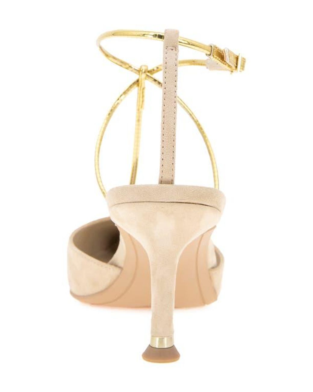 Kenneth Cole Metallic Umi T-Strap Pointed Toe Pump