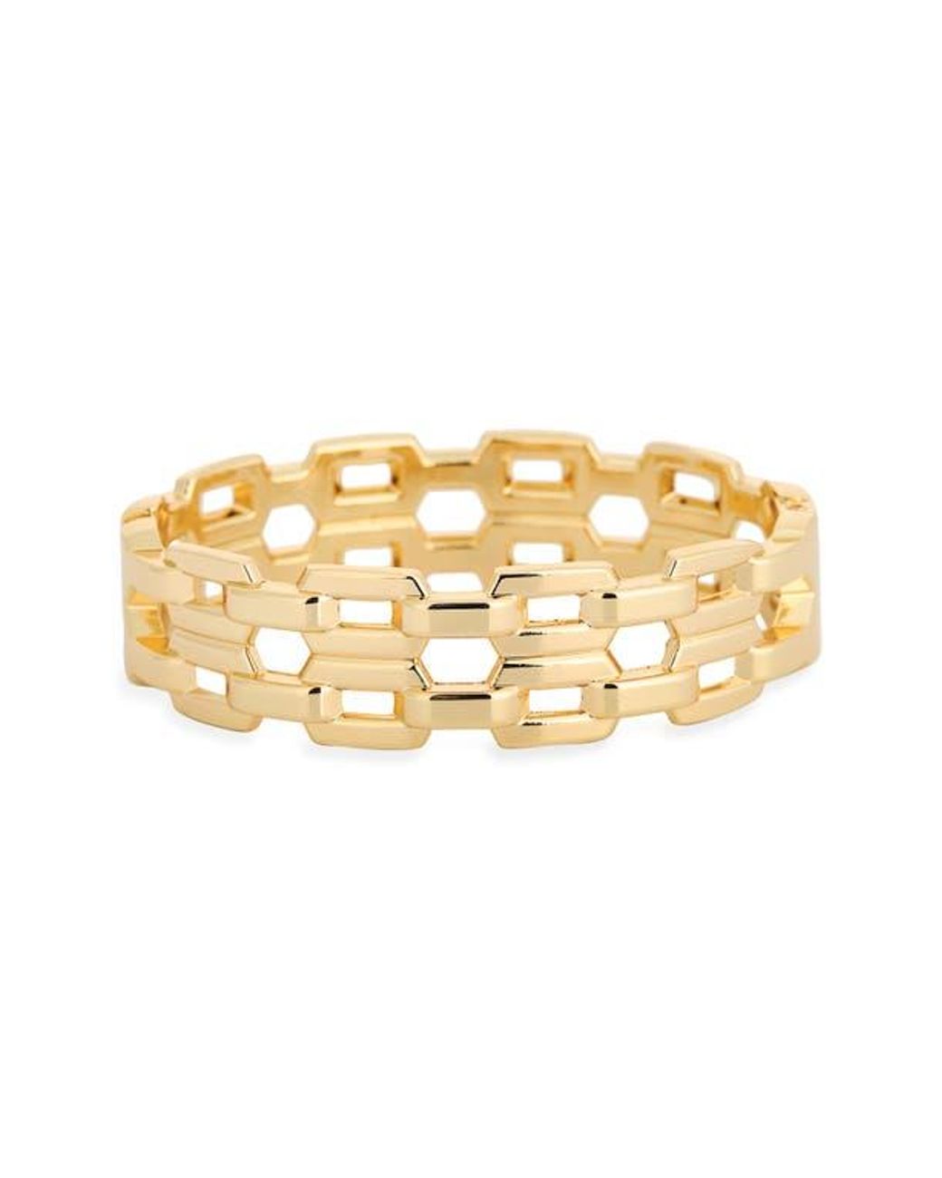 Leith Metallic Chain Link Cuff Bracelet
