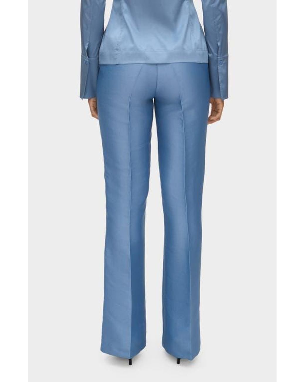 ALIGNE Blue Figaro Satin Pants