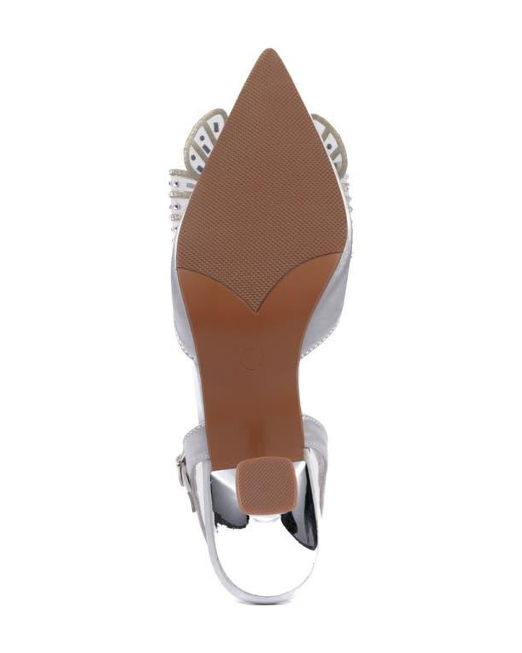 Lady Couture White Leslie Pointed Toe Pump