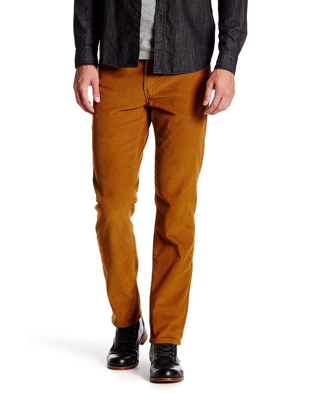 Levi's 511 Slim Fit Bronze Corduroy Pant in Brown for Men | Lyst