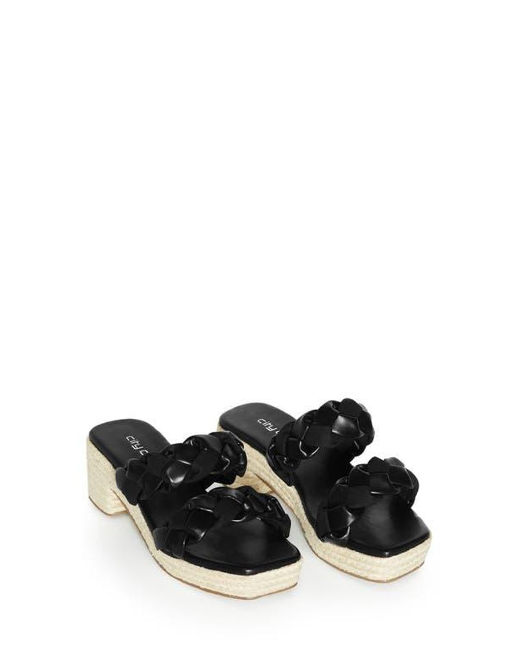 City Chic Black Roxy Platform Sandal