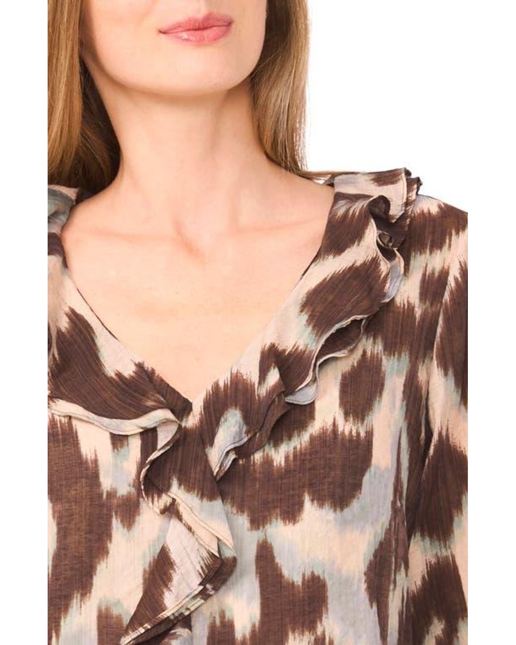 Halogen® Pink Ruffle Top