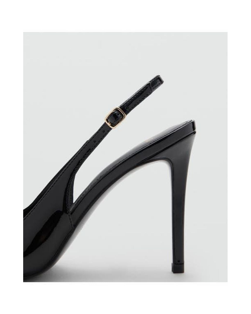 Mango Blue Pietra Slingback Pointed Toe Pump