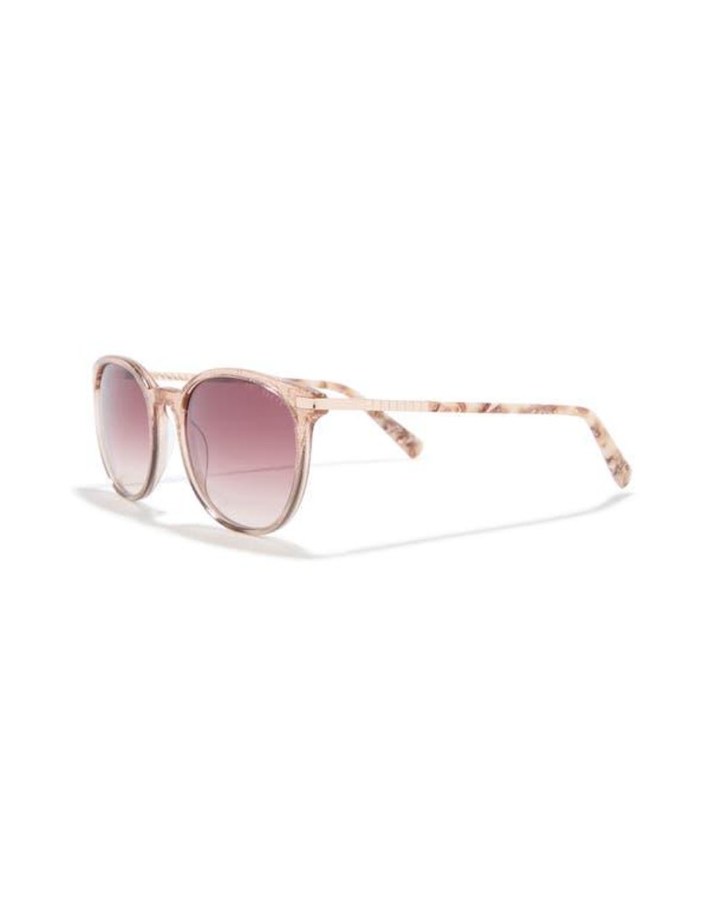 Ted Baker Pink 53Mm Round Sunglasses