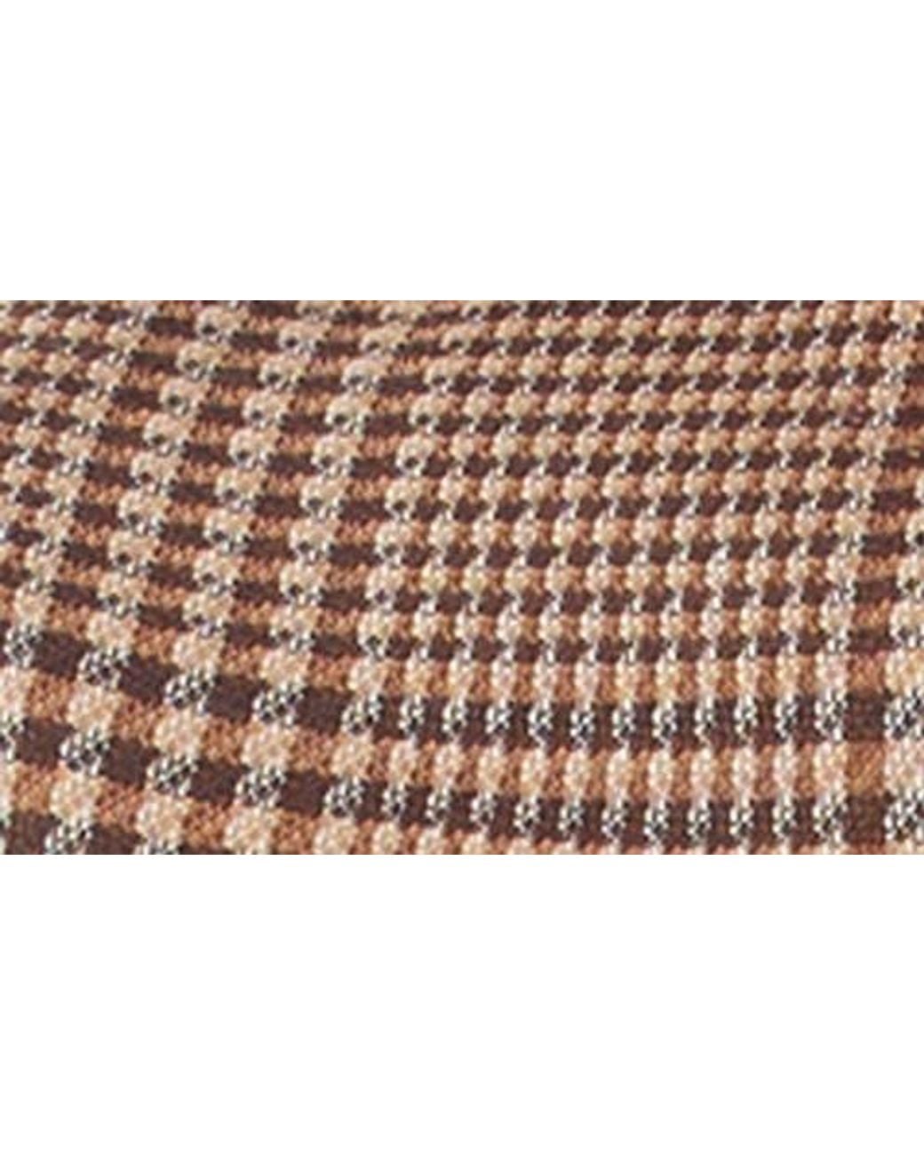 DO by Dee Ocleppo Brown Lena Check Zip-Up Jacket