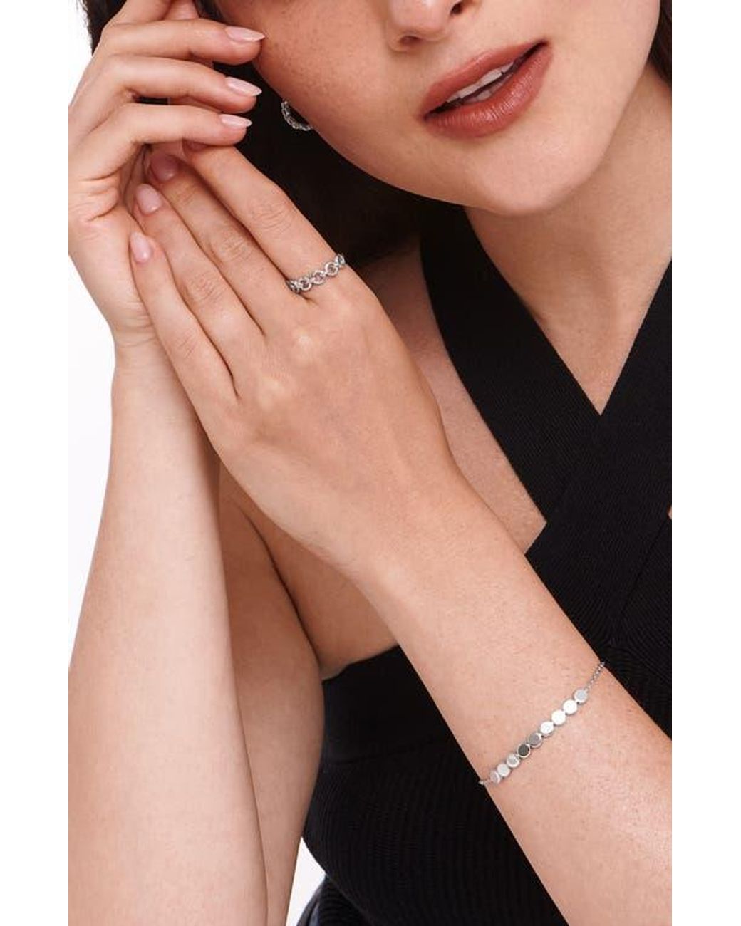 DEVATA Blue Cable Link Ring