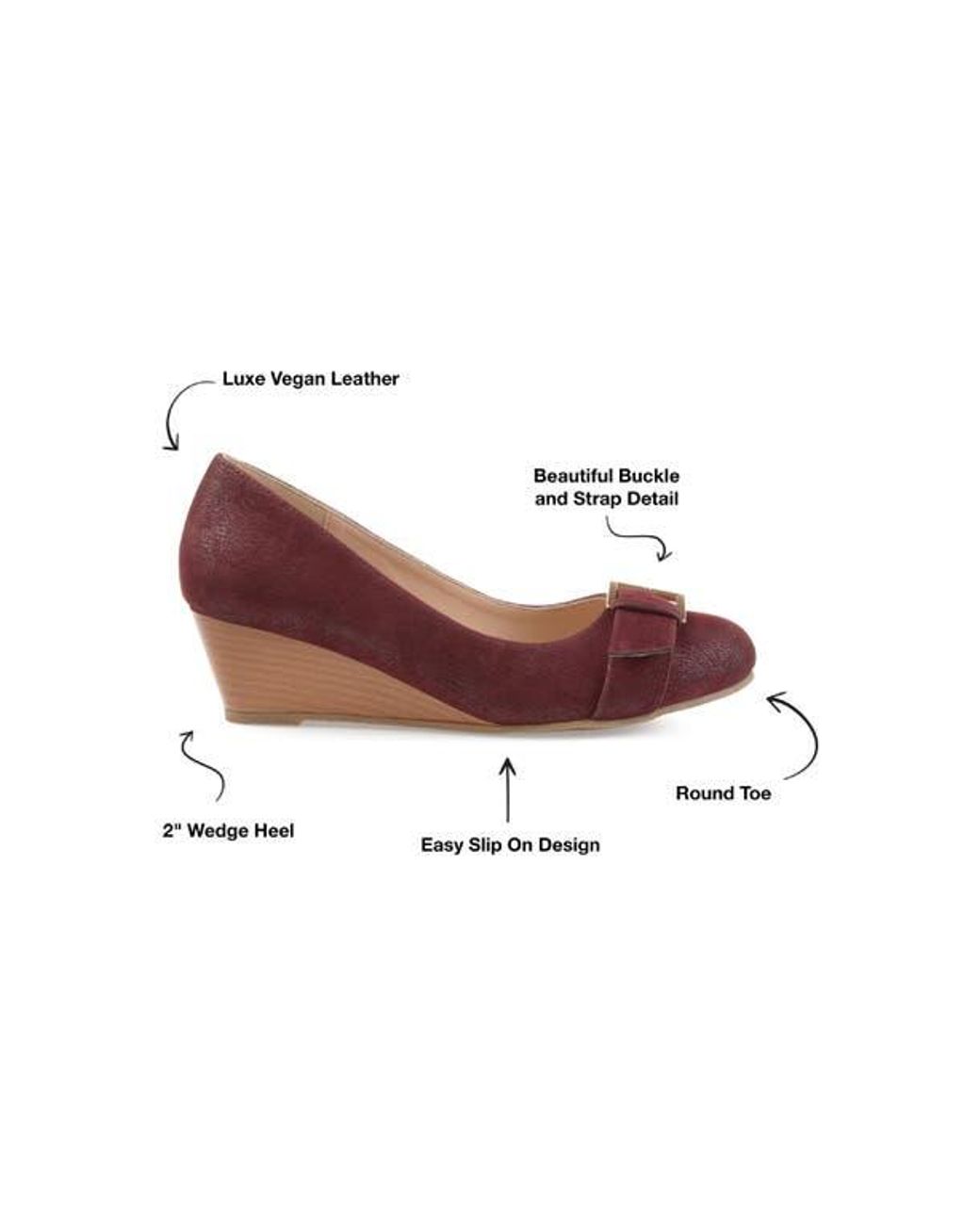 Journee Collection Multicolor Graysn Wedge Pump