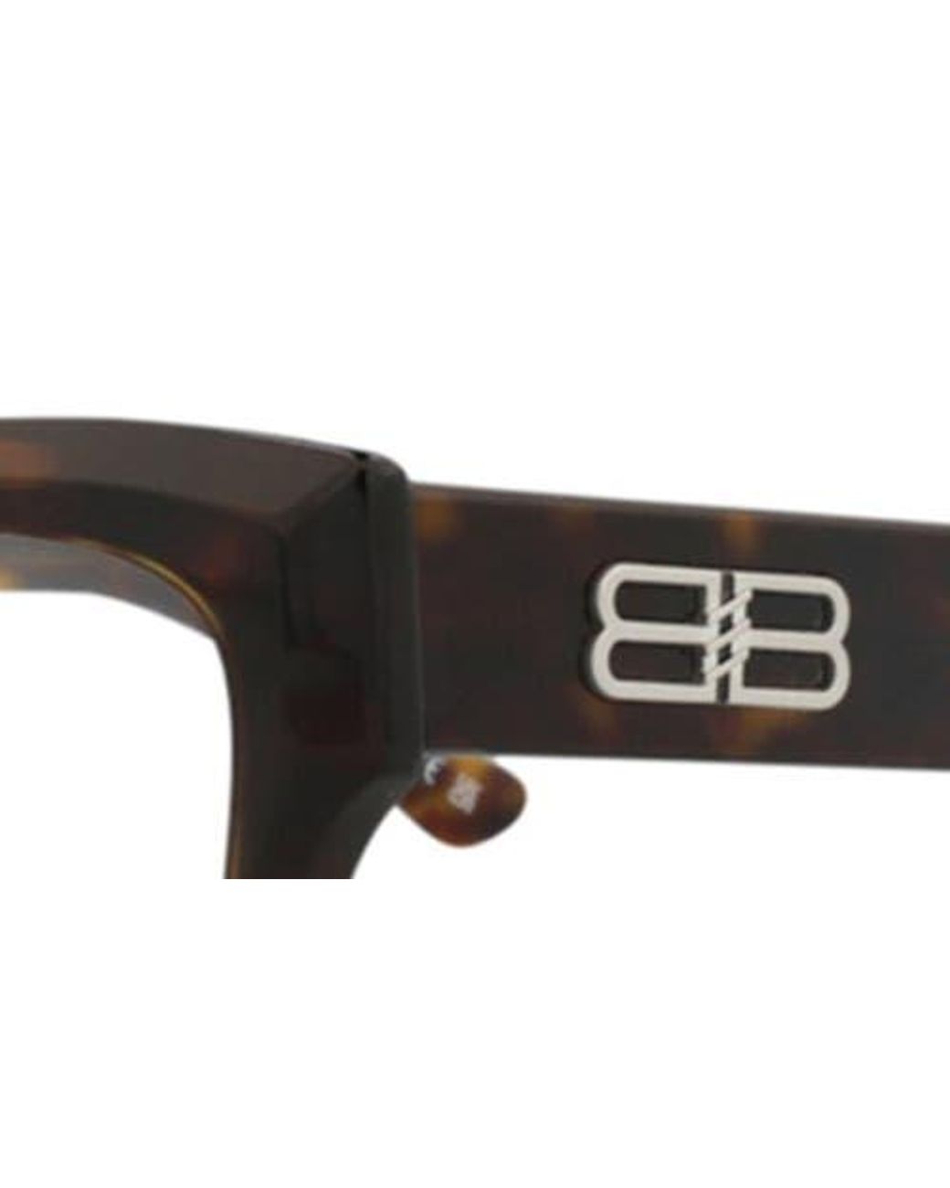Balenciaga Black 55Mm Rectangular Optical Glasses
