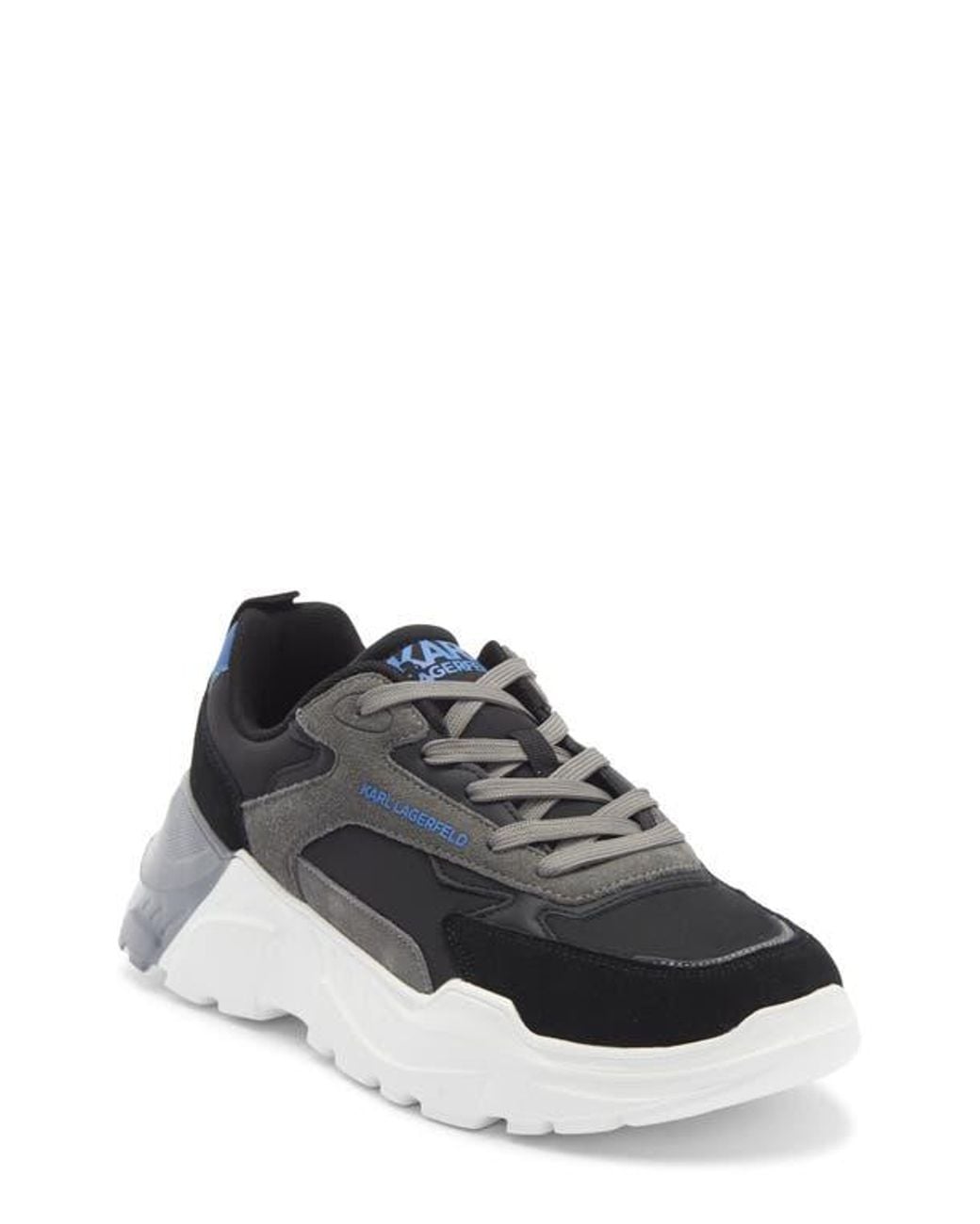Karl Lagerfeld Gray Runner On Two Sneaker for men