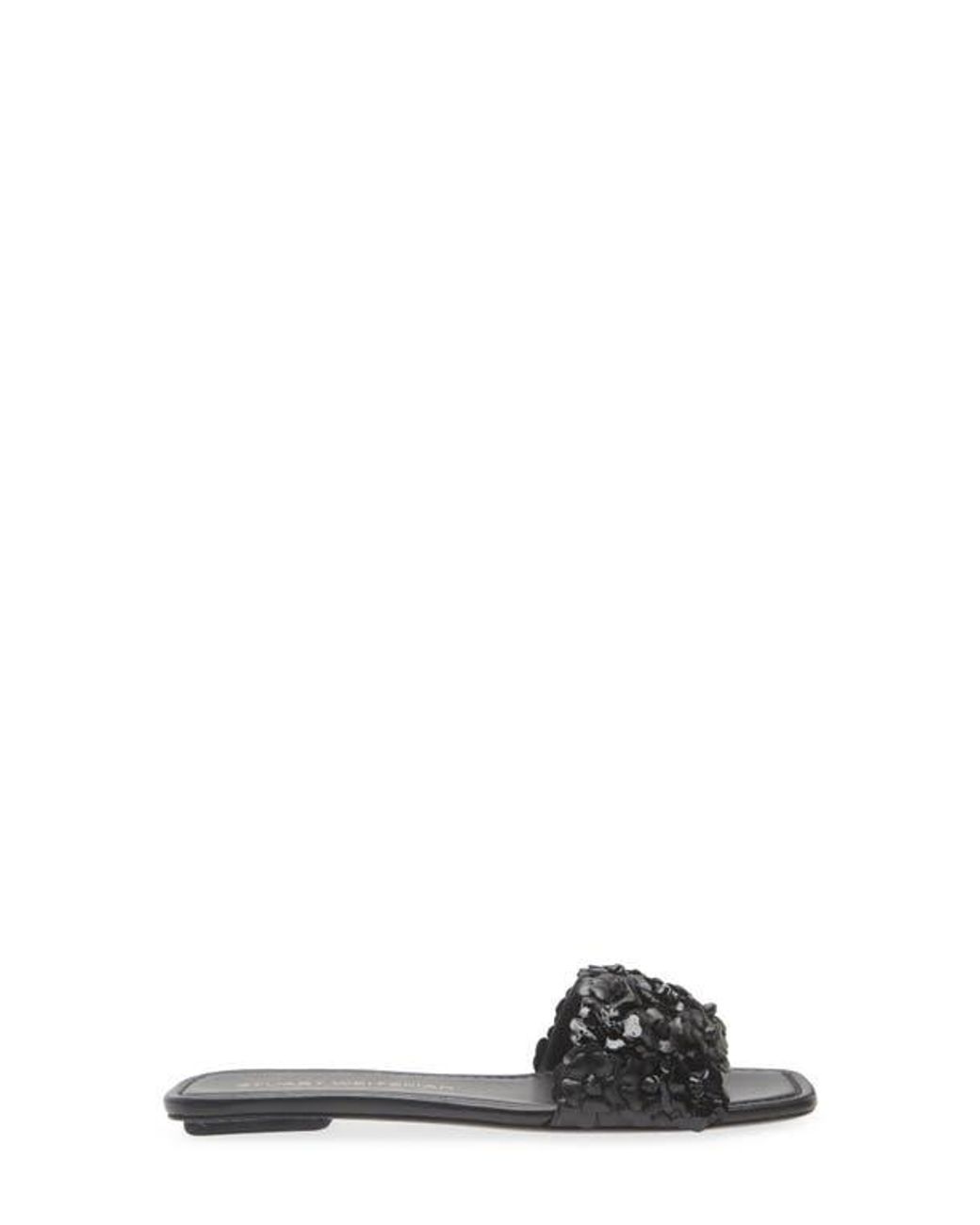 Stuart Weitzman Blue Meadow Slide Sandal