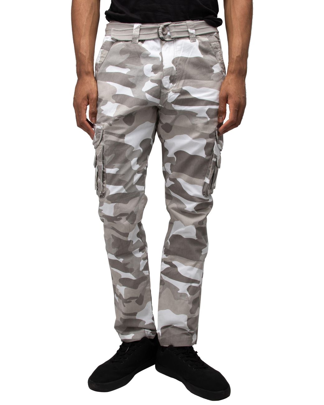 Xray Jeans Belted Cargo Pants in Black for Men | Lyst