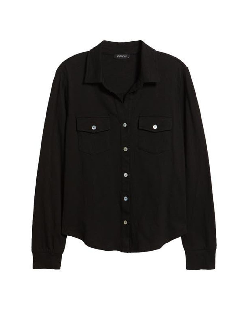 Apny Black Western Button-Up Shirt