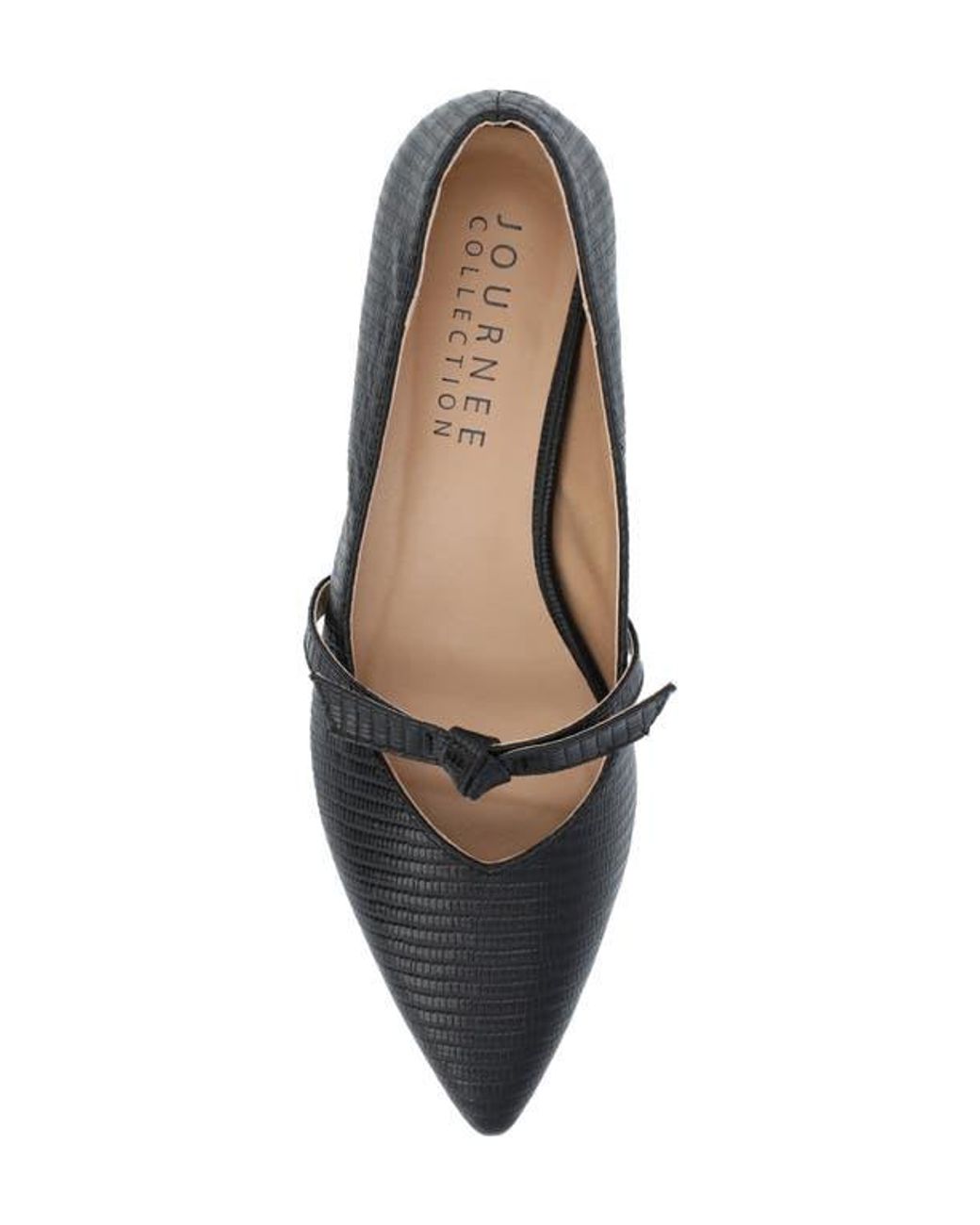 Journee Collection Blue Cait Snake Embossed Pump