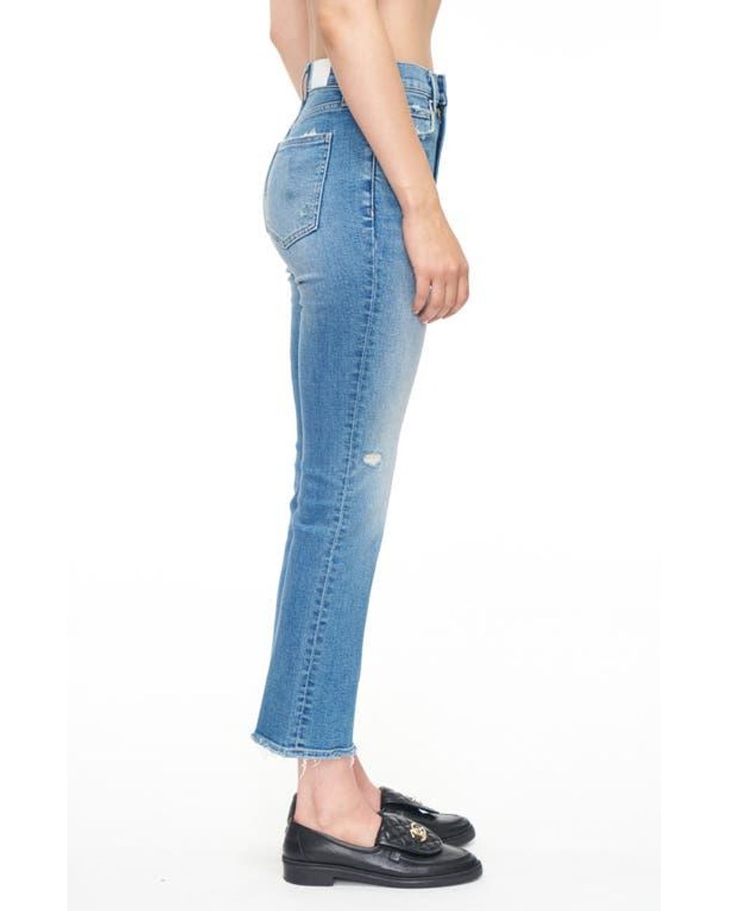 Pistola Blue Lennon High Waist Ankle Bootcut Jeans