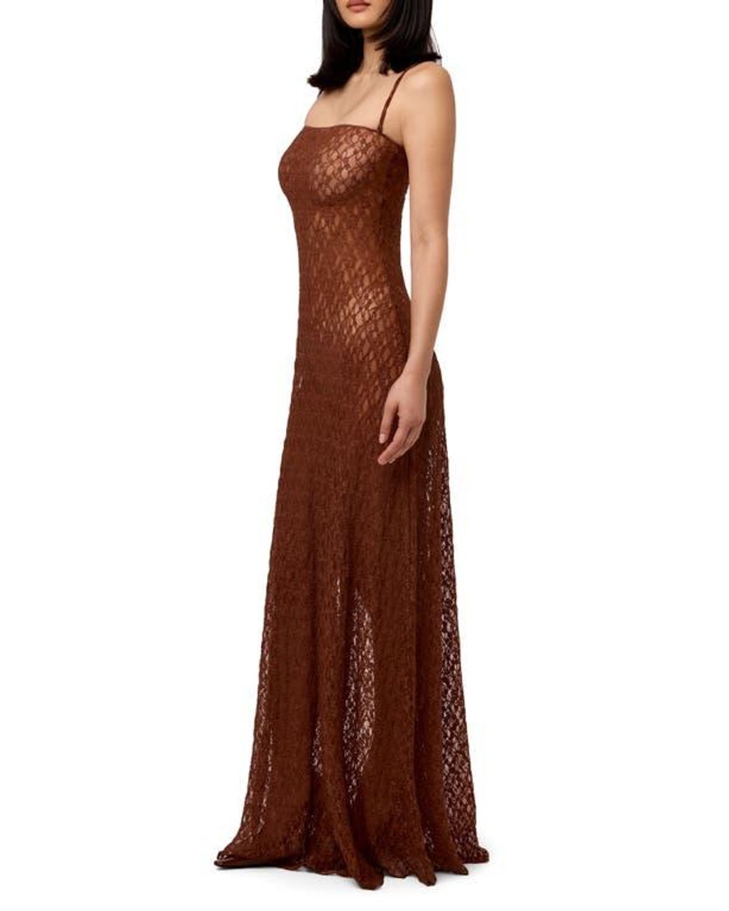 naked wardrobe lace dress Stretch Lace Cutout Maxi Dress Naked Wardrobe