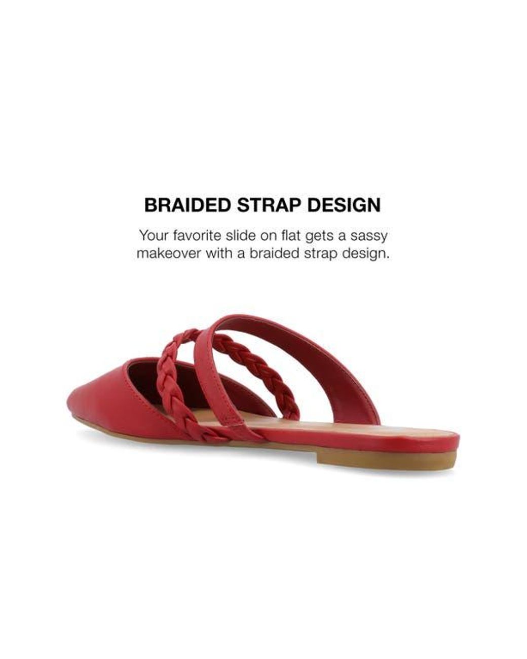 Journee Collection Red Olivea Mule
