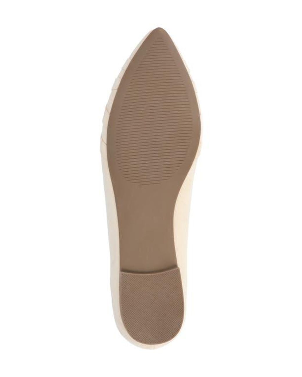 Journee Collection Natural Mindee Crisscross Toe Flat