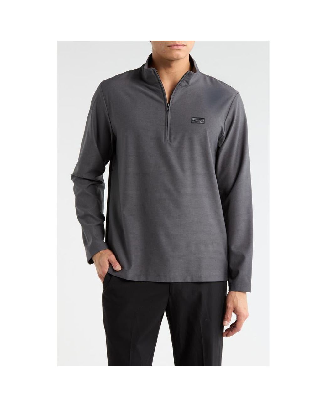 Travis Mathew Purple Flight Tracker Half Zip Pullover for men