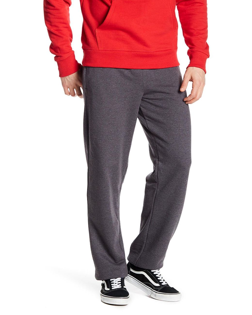 Champion Fleece Drawstring Logo Sweatpants in Granite Heather (Gray) for Men - Lyst