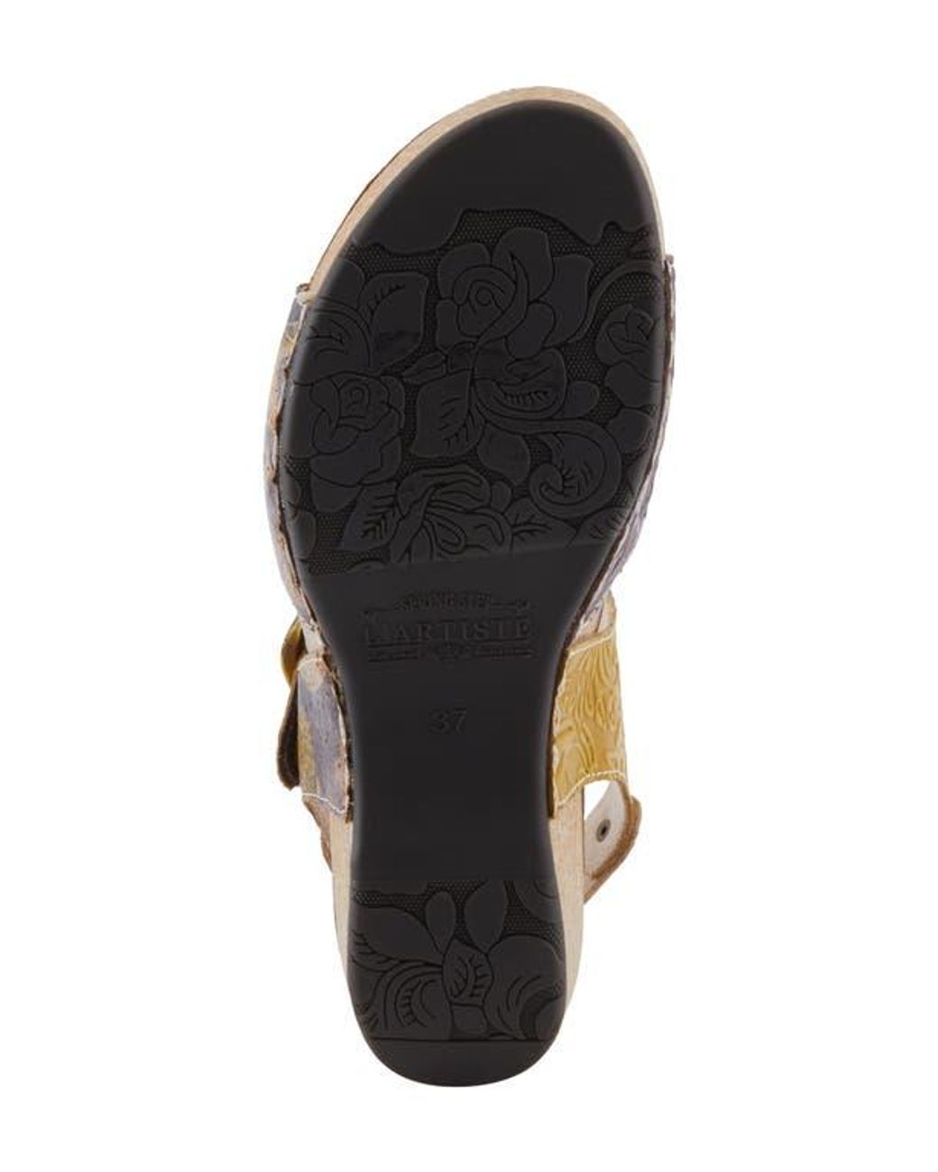 Spring Step Brown Osuna Ankle Strap Platform Sandal