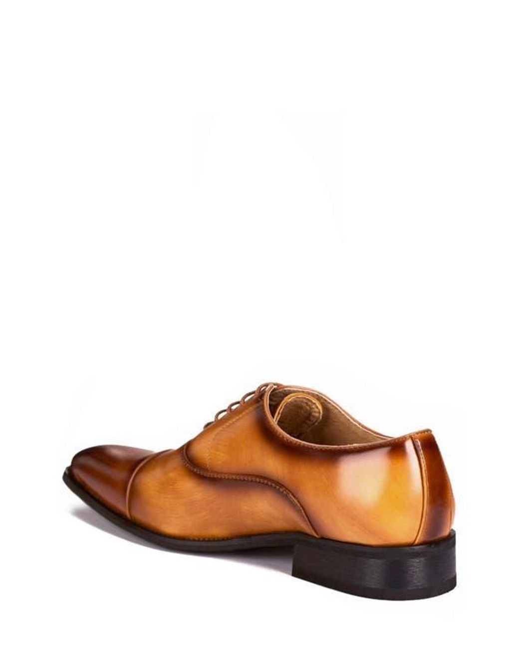 Gino Vitale Brown Cap Toe Oxford for men