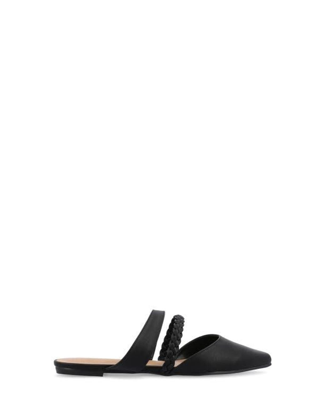 Journee Collection Black Olivea Mule