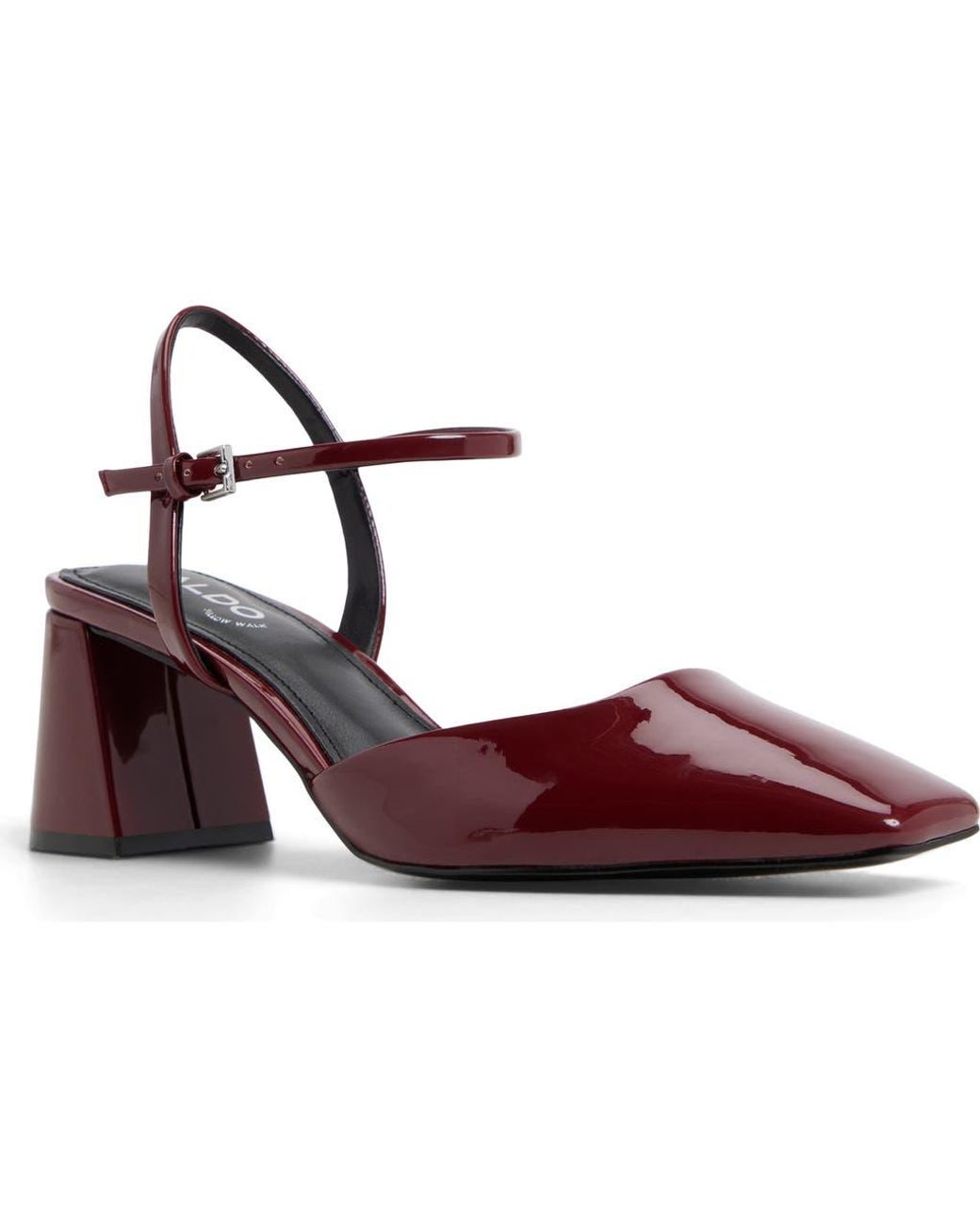ALDO Red Gennifer Ankle Strap Pump