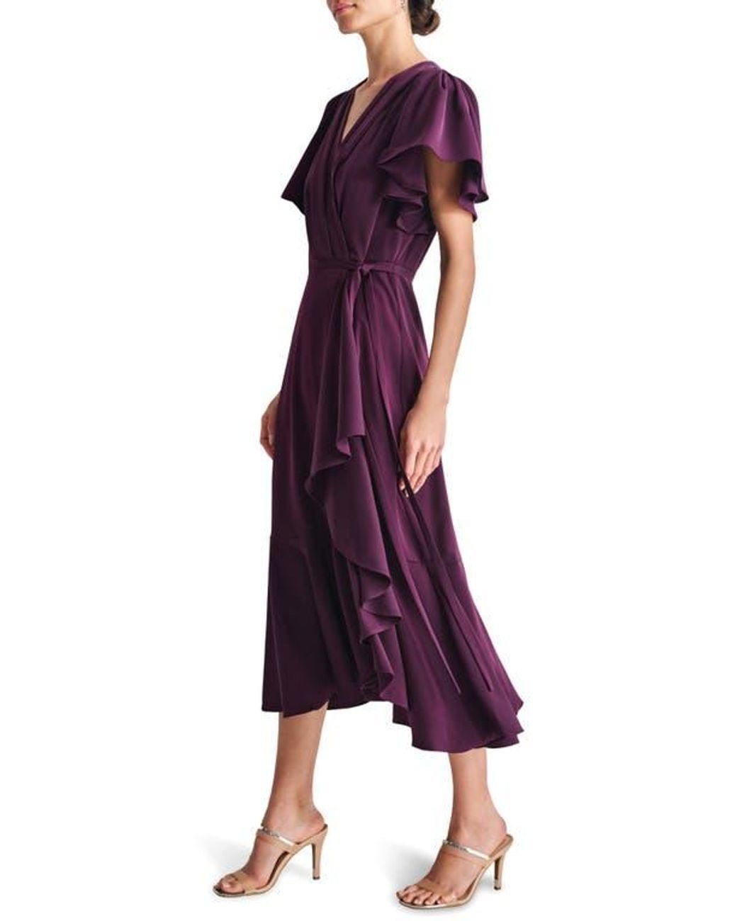 purple dkny dress DKNY Women's Dress, Raisin, 2 at Amazon Women's Clothing store