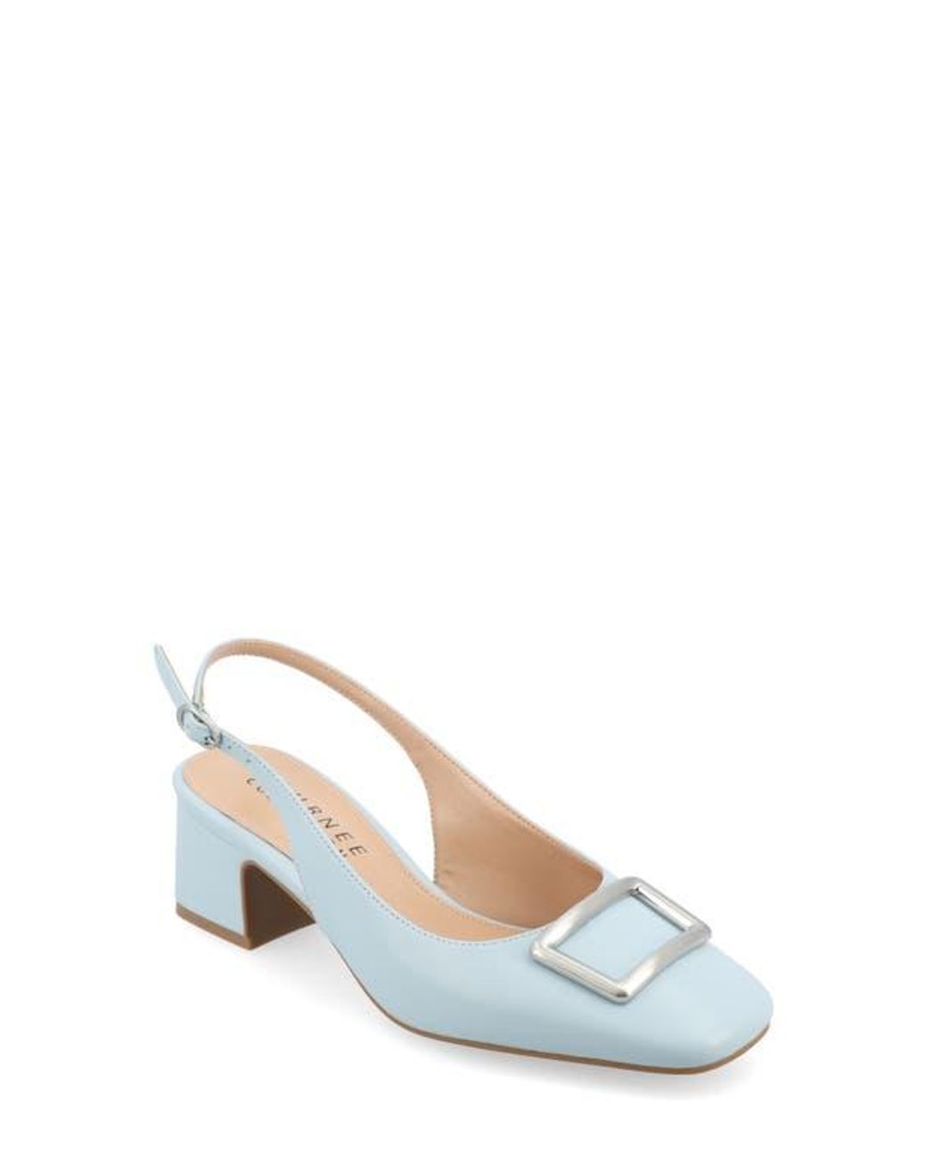 Journee Collection Blue Everlee Slingback Pump