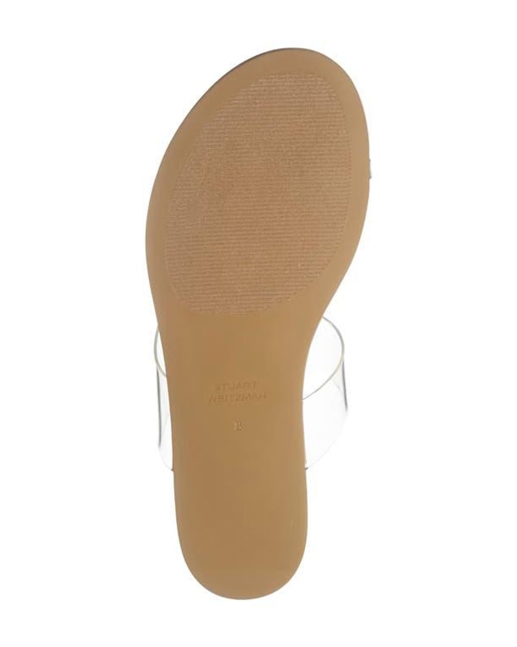 Stuart Weitzman Natural Remy Toe Strap Sandal