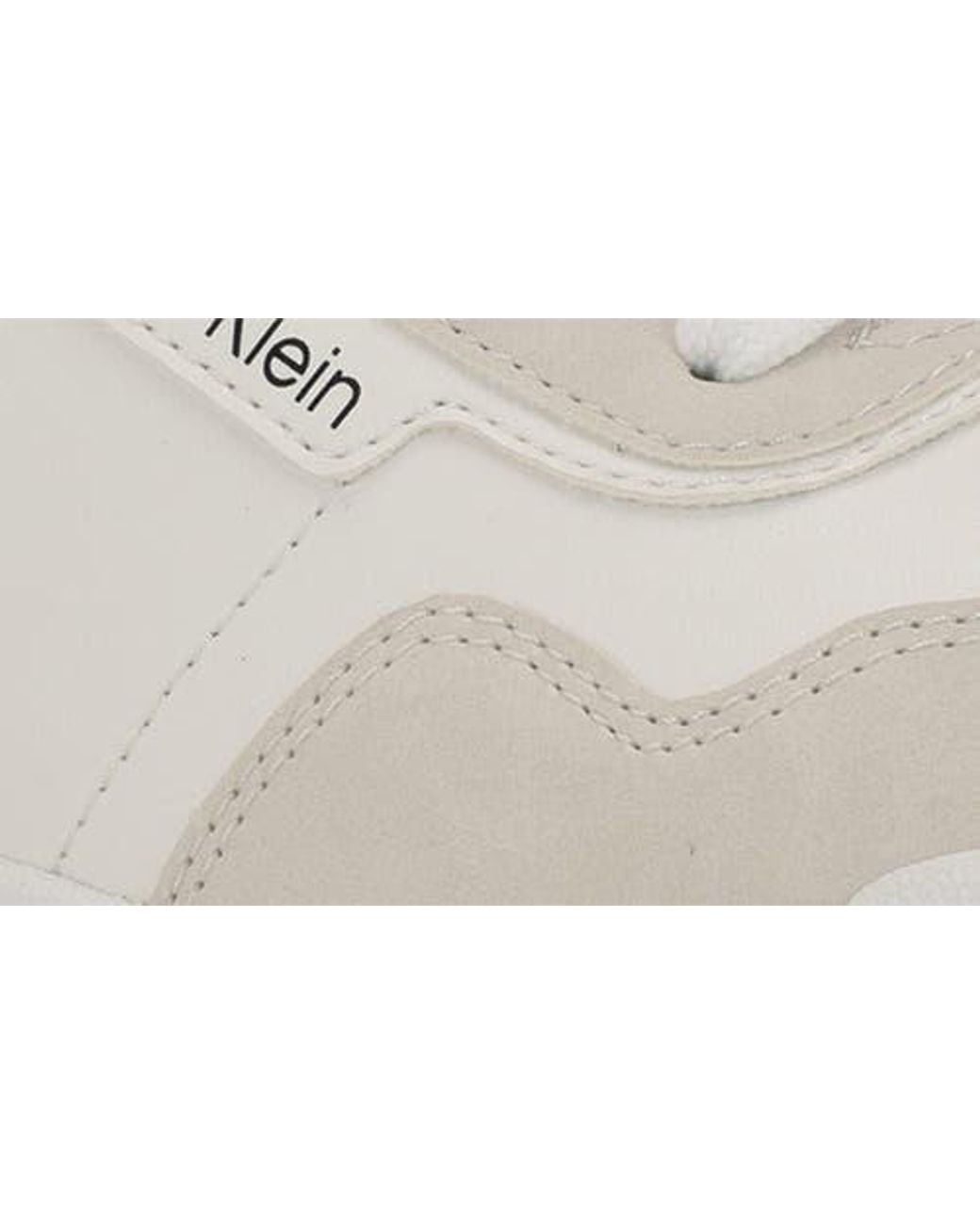 Calvin Klein White Adryen Lace-up Sneakers