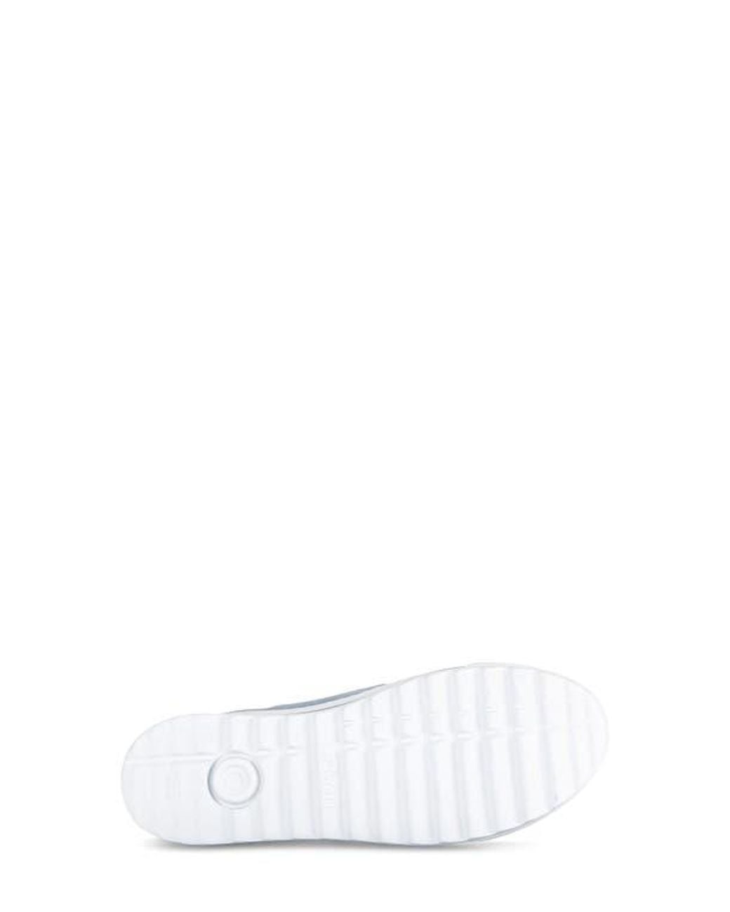 Gabor Blue Low Top Platform Sneaker