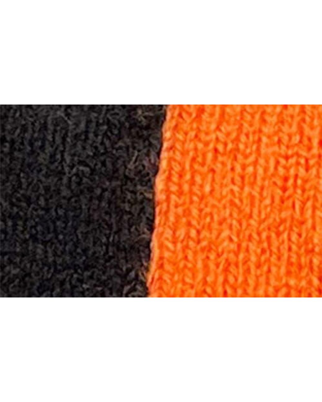 HVMAN Orange Logo Knit Beanie for men