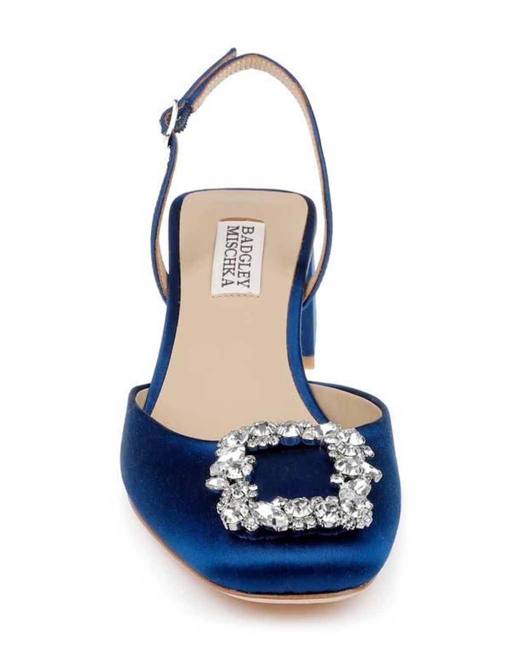 Badgley Mischka Blue Vivia Slingback Pump