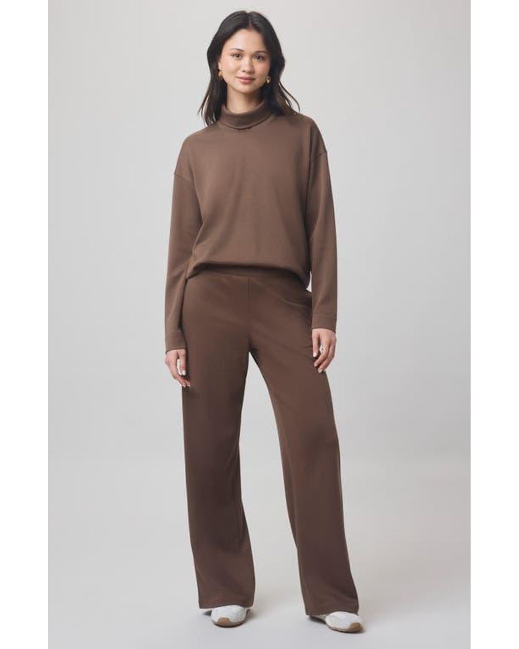 Splendid Brown X @Cellajaneblog Interlock Pants