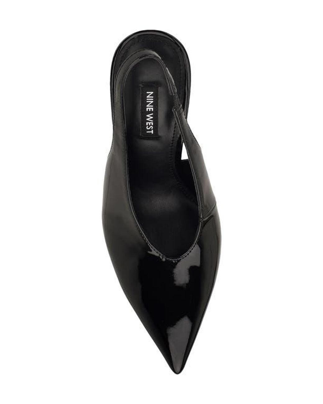 Nine West Black Kates Slingback Pointed Toe Pump