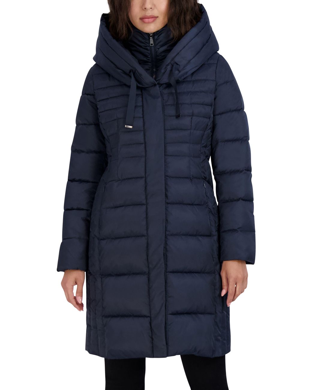 Tahari Casey Puffer Jacket In Galaxy At Nordstrom Rack in Blue | Lyst