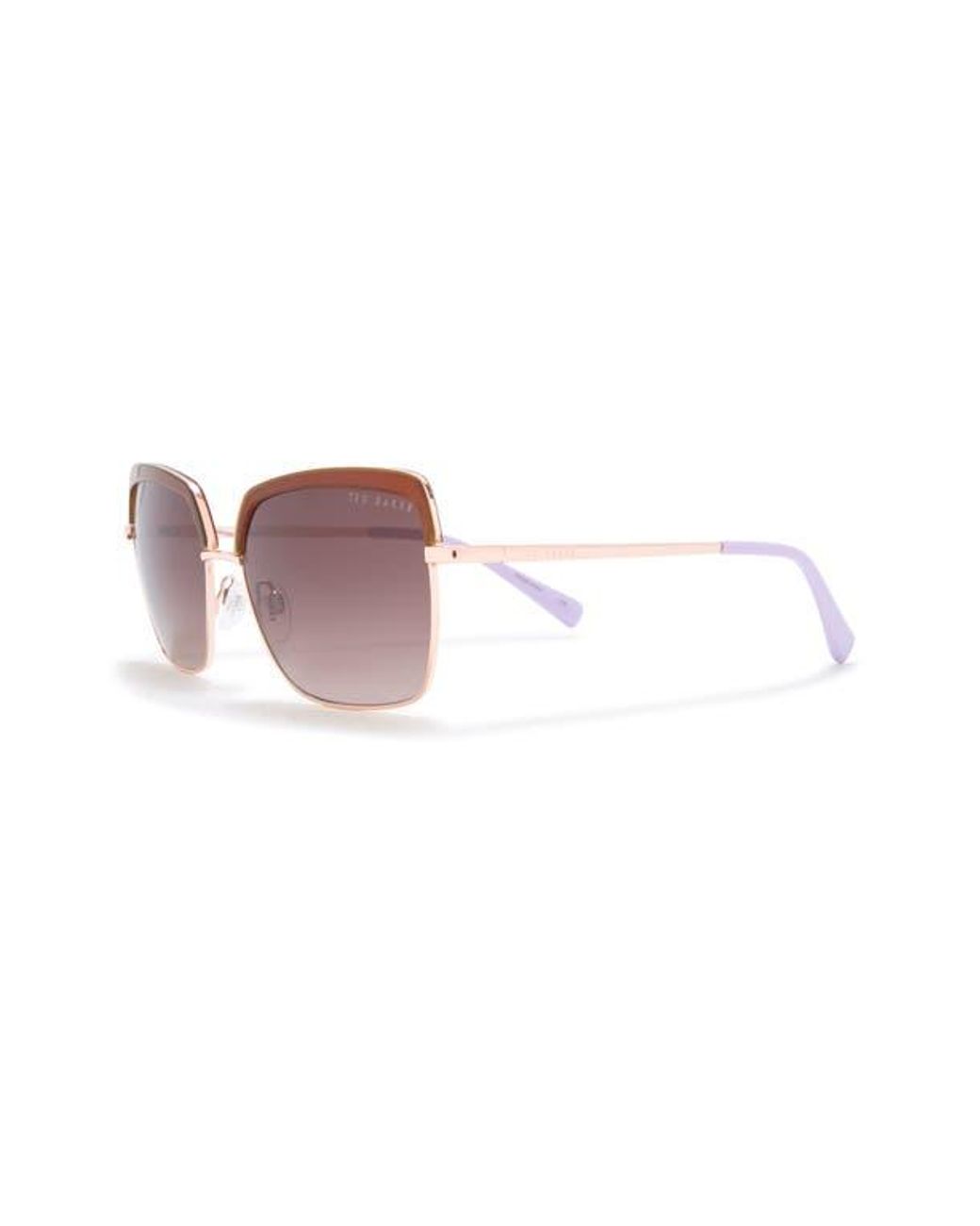 Ted Baker Purple 55Mm Square Sunglasses