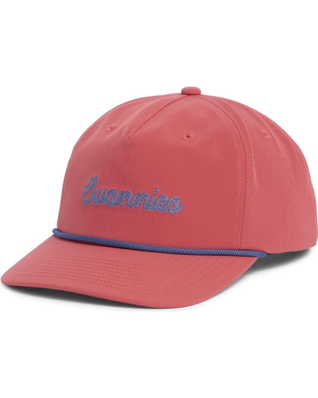 Swannies Red Walter Snapback Baseball Cap for men