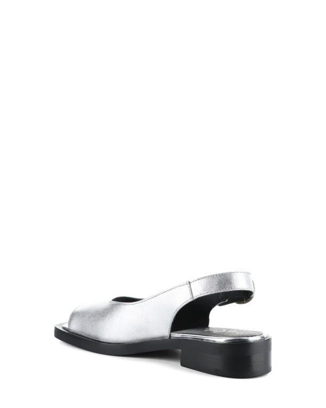 Bos. & Co. White Elena Slingback Flat