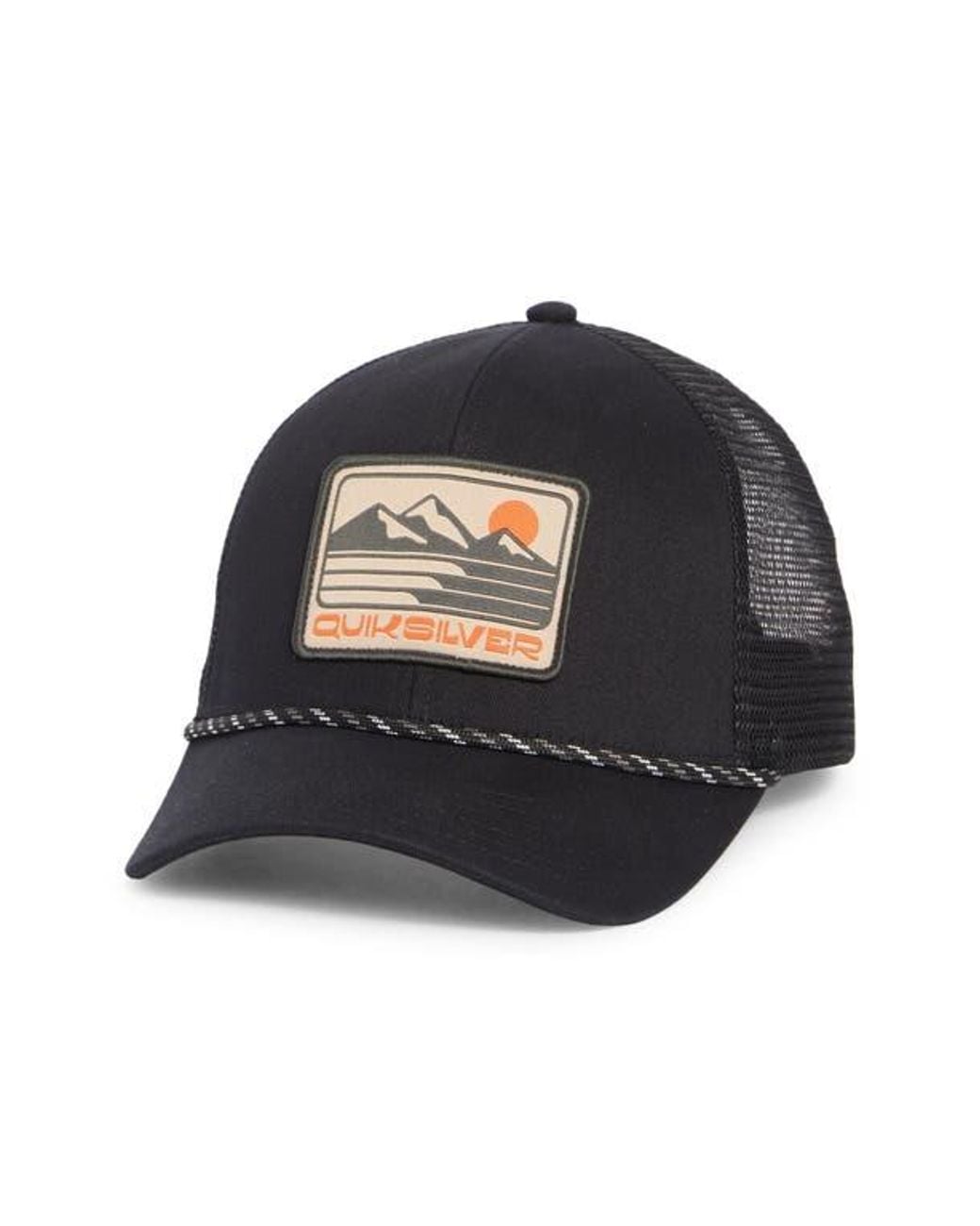 Quiksilver Black Final Days Mesh Trucker Hat for men
