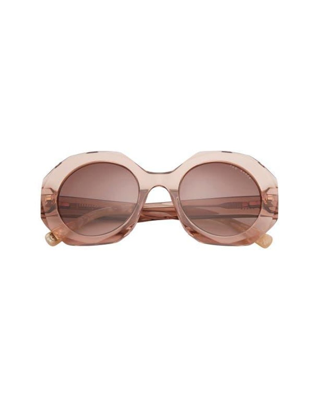 Ted Baker Pink 51Mm Round Sunglasses