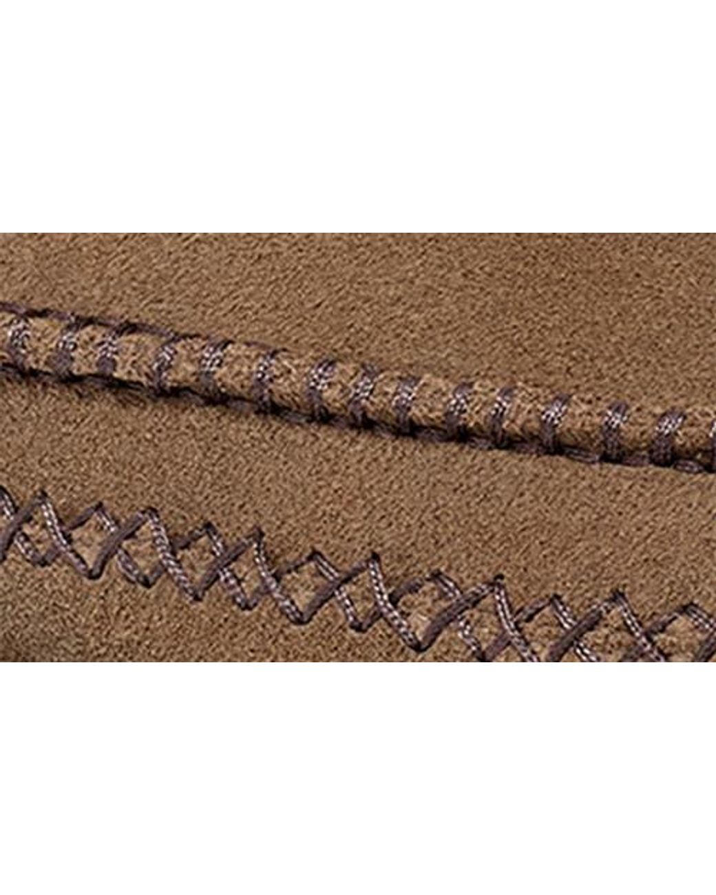 Ugg Brown Shearling-Trim Lace-Up Boots